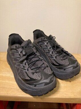 HOKA Mafate Origins Womens 7 Black Great Condition Trail Running
